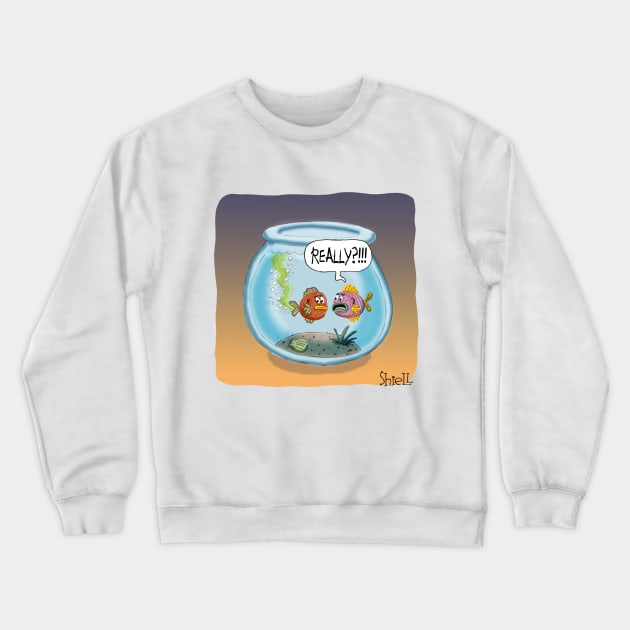 Fish Fart Crewneck Sweatshirt by macccc8